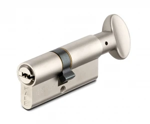 Цилиндровый механизм с вертушкой 164 SM/70 (30+10+30) mm никель 5 кл.