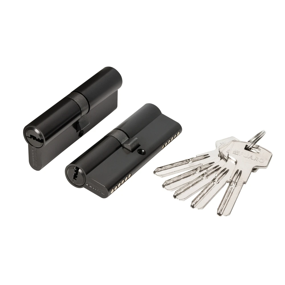 Фото Цилиндровый механизм (200 ZA/90) 2000ZAKey90(40+10+40) BL черный 5Key