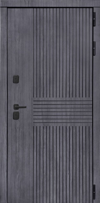 Входная дверь Берген ФЛ-700 (10мм, ясень грей) внешняя сторона